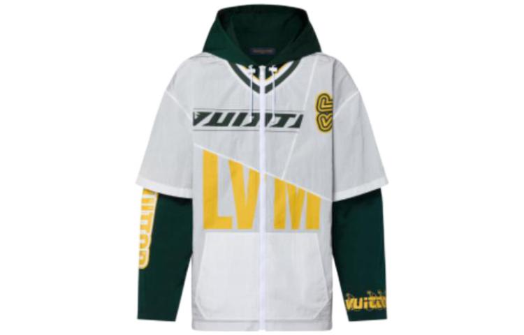 LOUIS VUITTON FW22 White Monogram Print Zip-Up Hoodie Jacket for Men. 1AAGF4 圖 2