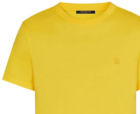 LOUIS VUITTON Kemeja-T Kuning FW22 Lelaki Lengan Pendek Logo Cetak 1A7XQW Lookbook LOUIS VUITTON Kemeja-T Kuning FW22 Lelaki Lengan Pendek Logo Cetak 1A7XQW