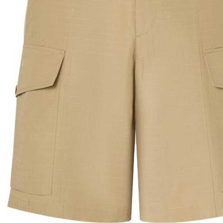 Details for 루이비통 FW23 베이지 카고 반바지 지퍼 포켓 1ABJIG