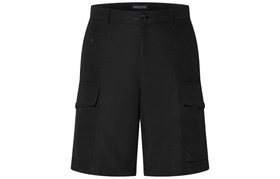 Order 路易威登 FW23 黑色拉链口袋工装短裤 1ABJI8