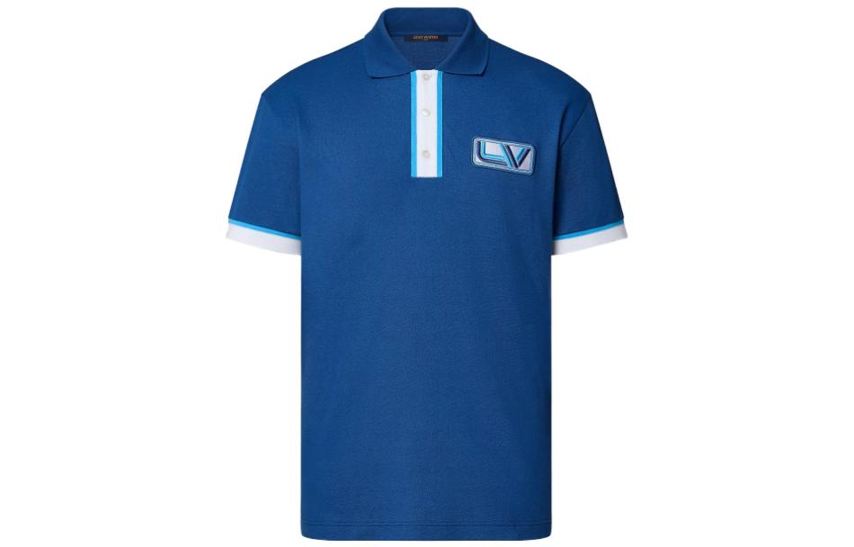 Order 路易威登 2023秋冬蓝色刺绣标志 Polo 衫. 1ABJ9A