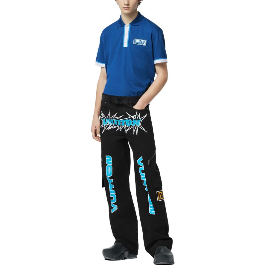 Lookbook 路易威登 2023秋冬蓝色刺绣标志 Polo 衫. 1ABJ9A