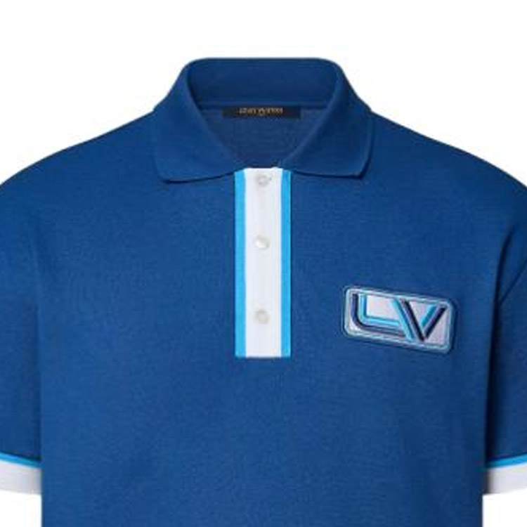 Details for 路易威登 2023秋冬蓝色刺绣标志 Polo 衫. 1ABJ9A