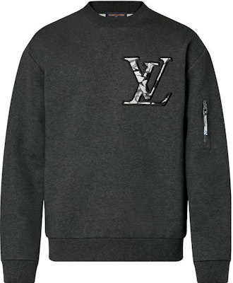 路易威登 FW23 深灰色標誌印花針織圓領長袖毛衣 1AFAZG Order 路易威登 FW23 深灰色標誌印花針織圓領長袖毛衣 1AFAZG