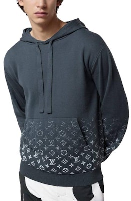 路易威登 FW23 灰色連帽衫 字母徽標印花款式 1AFAQ3 Shop 路易威登 FW23 灰色連帽衫 字母徽標印花款式 1AFAQ3