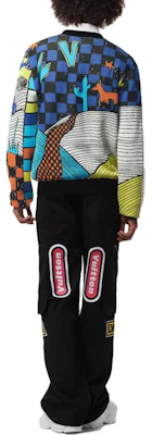 LOUIS VUITTON FW23 Jacquard Knit Sweater with Cartoon Animal Pattern Multicolor 1ABJ87 Shop LOUIS VUITTON FW23 Jacquard Knit Sweater with Cartoon Animal Pattern Multicolor 1ABJ87