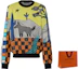 Sizing LOUIS VUITTON FW23 Jacquard Knit Sweater with Cartoon Animal Pattern Multicolor 1ABJ87