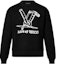 Buy ルイヴィトン FW23 ロゴ刺繍 クルーネックスウェットシャツ ブラック 1ABY3L