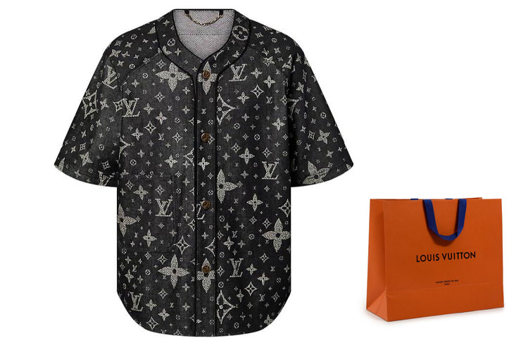 Order ルイ・ヴィトン FW23 ロゴプリント カジュアル 半袖シャツ マルチカラー 1AF352