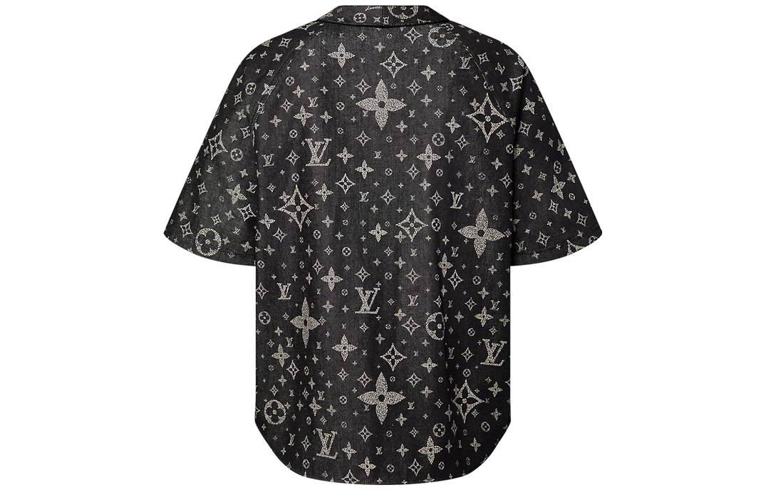 Shop ルイ・ヴィトン FW23 ロゴプリント カジュアル 半袖シャツ マルチカラー 1AF352