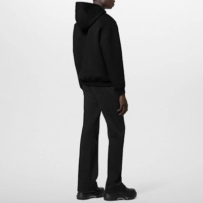 LOUIS VUITTON FW23 Reversible Hoodie with Ribbed Cuffs Black 1AFA90 Details for LOUIS VUITTON FW23 Reversible Hoodie with Ribbed Cuffs Black 1AFA90