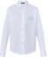 Buy 루이비통 FW23 화이트 컬러블록 프린트 디자인 긴팔 셔츠 1ABJKH