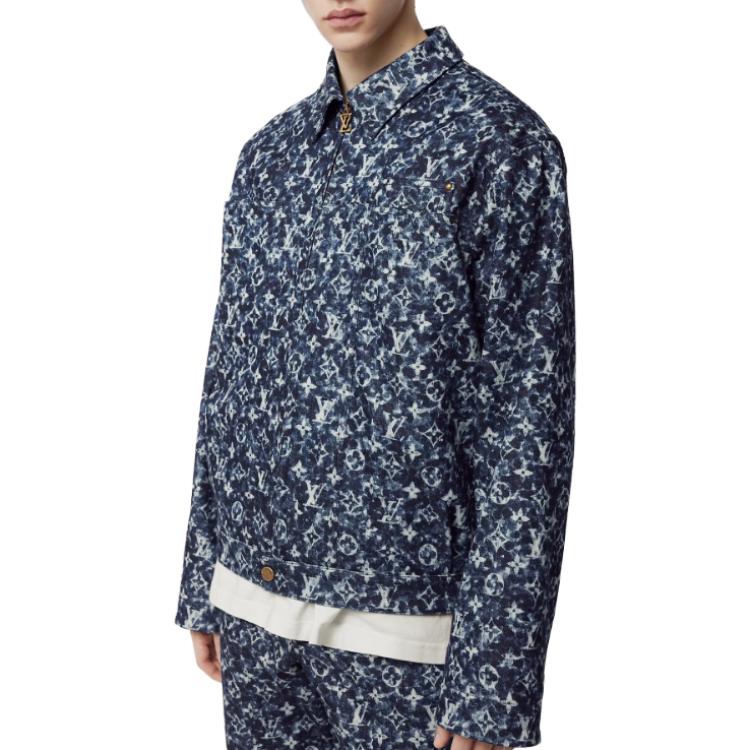 Details for 路易威登FW23蓝色满印Logo夹克. 1ABJAM