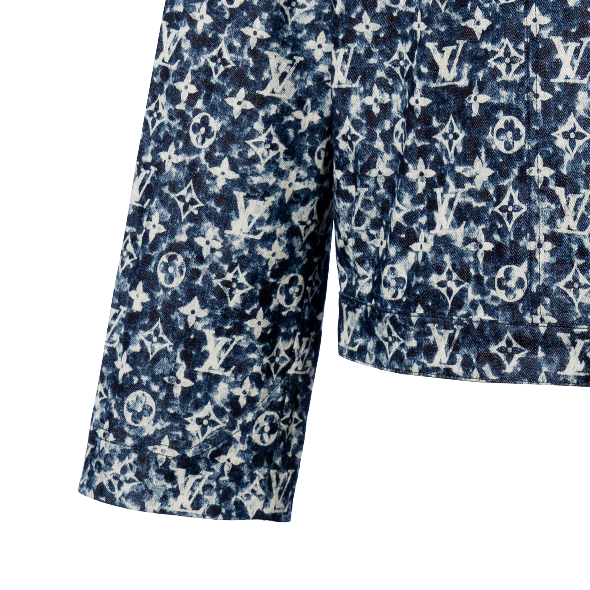 Sizing 路易威登FW23蓝色满印Logo夹克. 1ABJAM