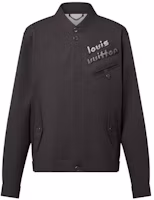 LOUIS VUITTON FW23 Black Logo Beaded Button Jacket Outerwear 1ABXSP LOUIS VUITTON FW23 Black Logo Beaded Button Jacket Outerwear 1ABXSP