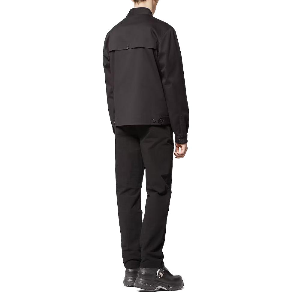 LOUIS VUITTON FW23 Black Logo Beaded Button Jacket  Outerwear 1ABXSP 圖 5