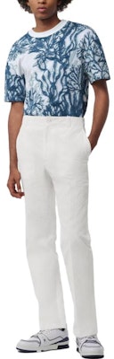 LOUIS VUITTON FW23 Kaos Pria Biru Jacquard Monogram Crewneck Lengan Pendek 1ABJ9O Shop LOUIS VUITTON FW23 Kaos Pria Biru Jacquard Monogram Crewneck Lengan Pendek 1ABJ9O