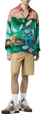 Camiseta de Manga Larga LOUIS VUITTON FW23 Logo de Caricatura Multicolor Hombre 1ABJ0I Lookbook Camiseta de Manga Larga LOUIS VUITTON FW23 Logo de Caricatura Multicolor Hombre 1ABJ0I