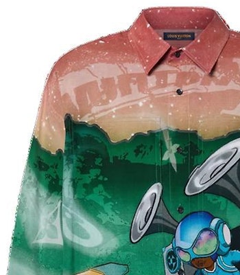 Camiseta de Manga Larga LOUIS VUITTON FW23 Logo de Caricatura Multicolor Hombre 1ABJ0I Sizing Camiseta de Manga Larga LOUIS VUITTON FW23 Logo de Caricatura Multicolor Hombre 1ABJ0I