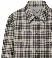Sizing ルイヴィトン FW23 チェッカードロゴ モノグラム 長袖カジュアルシャツ メンズ 1ABY9I