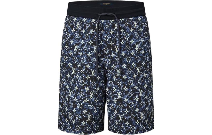 Order LOUIS VUITTON FW23 Seluar Pendek Drawstring Logo Warna Biru Lelaki. 1ABJ9H