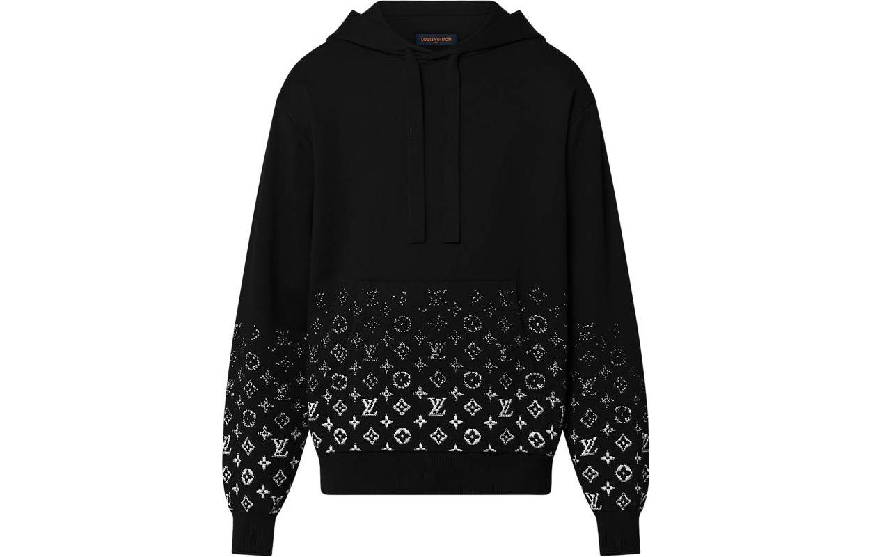 Order 路易威登 FW23 配色Logo印花連帽衫 黑色 1AFAQD