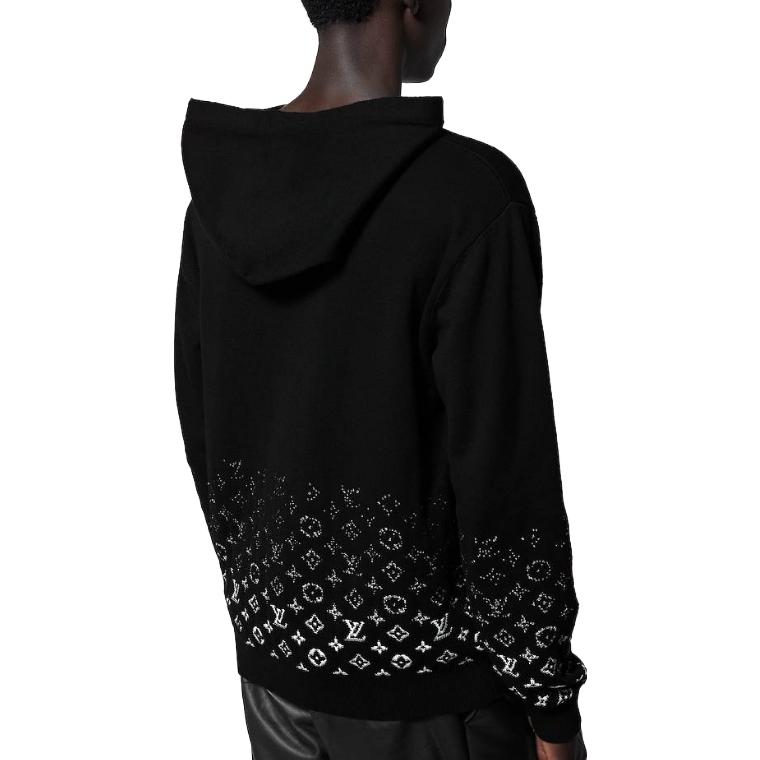 Details for 路易威登 FW23 配色Logo印花連帽衫 黑色 1AFAQD