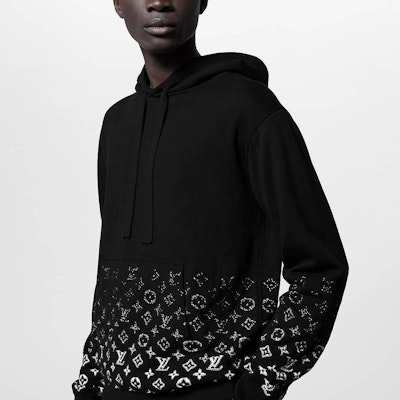 路易威登 FW23 配色Logo印花連帽衫 黑色 1AFAQD Sizing 路易威登 FW23 配色Logo印花連帽衫 黑色 1AFAQD