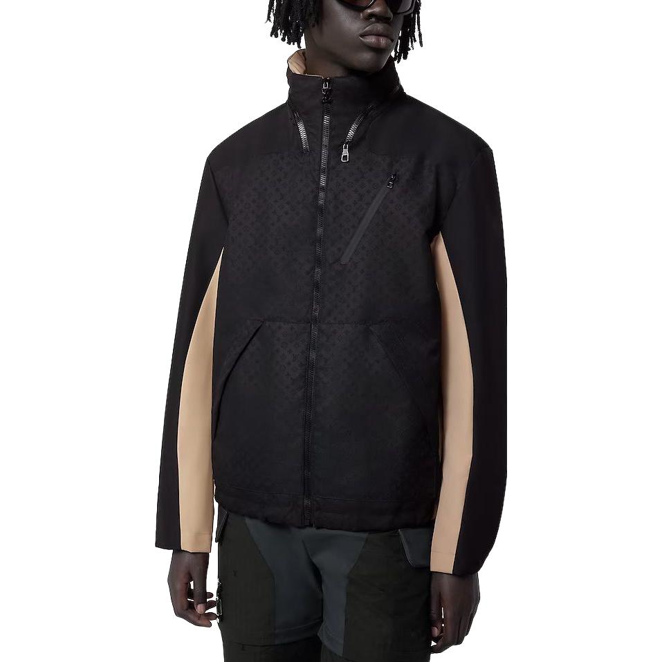 LOUIS VUITTON FW23 Contrast Zip Long-Sleeve Parka Jacket Men Black 1ABNQ6 圖 6