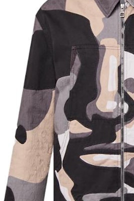 LOUIS VUITTON FW23 Jaket Denim Geometric Portrait Multicolor Lelaki. 1ABYMP Shop LOUIS VUITTON FW23 Jaket Denim Geometric Portrait Multicolor Lelaki. 1ABYMP