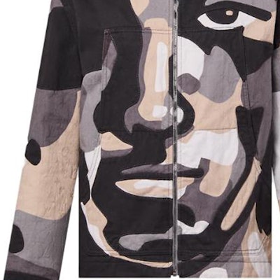 LOUIS VUITTON FW23 Jaket Denim Geometric Portrait Multicolor Lelaki. 1ABYMP Purchase LOUIS VUITTON FW23 Jaket Denim Geometric Portrait Multicolor Lelaki. 1ABYMP