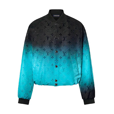 Louis Vuitton FW23 Gradient Bomber Jacket Multicolor Casual Outerwear 1AF906