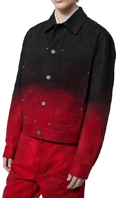 Louis Vuitton FW23 Jaket Denim Gradasi Multicolor Lengan Panjang Kasual 1AF776 Details for Louis Vuitton FW23 Jaket Denim Gradasi Multicolor Lengan Panjang Kasual 1AF776