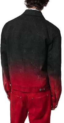 Louis Vuitton FW23 Jaket Denim Gradasi Multicolor Lengan Panjang Kasual 1AF776 Sizing Louis Vuitton FW23 Jaket Denim Gradasi Multicolor Lengan Panjang Kasual 1AF776