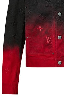 Louis Vuitton FW23 Jaket Denim Gradasi Multicolor Lengan Panjang Kasual 1AF776 Cheap Louis Vuitton FW23 Jaket Denim Gradasi Multicolor Lengan Panjang Kasual 1AF776