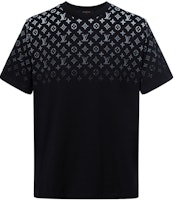 Louis Vuitton FW23 Gradient Logo Print Crewneck T-Shirt Black Mens. 1AFBB4 Louis Vuitton FW23 Gradient Logo Print Crewneck T-Shirt Black Mens. 1AFBB4