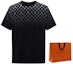 Shop Louis Vuitton FW23 Kaos Crewneck Logo Gradient Hitam Pria. 1AFBB4