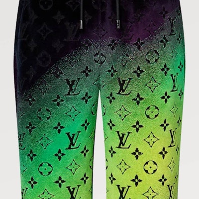 루이 비통 FW23 그라데이션 스트레이트핏 미드라이즈 캐주얼 팬츠 그린 남성용 1AFB76 Details for 루이 비통 FW23 그라데이션 스트레이트핏 미드라이즈 캐주얼 팬츠 그린 남성용 1AFB76