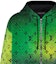 Details for LOUIS VUITTON FW23 Gradient Zip-Up Hoodie Hijau Lengan Panjang 1AFB60
