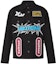 Order LOUIS VUITTON FW23 Graffiti Logo Single-Breasted Jacket Black Coat 1ABJ7Y