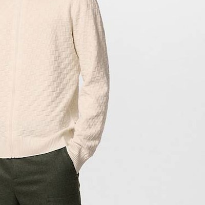 루이비통 FW23 아이보리 화이트 니트 지퍼 캐주얼 긴팔 스웨터 1AF520 Sizing 루이비통 FW23 아이보리 화이트 니트 지퍼 캐주얼 긴팔 스웨터 1AF520