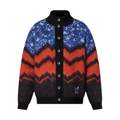 LOUIS VUITTON FW23 Jacquard Knit Cashmere Sweater Men’s Multicolor. 1AFAN5