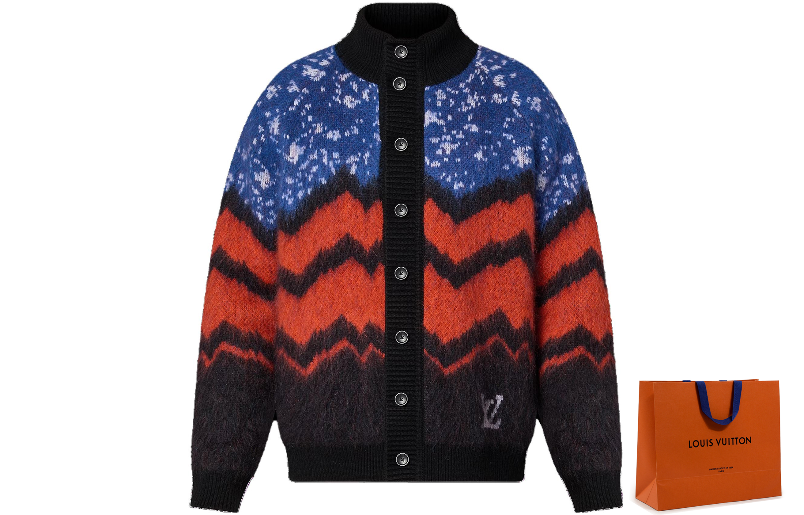 Order 路易威登 FW23 男士多色提花针织羊绒毛衣. 1AFAN5