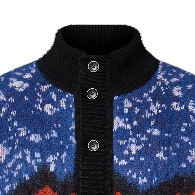 Cheap 路易威登 FW23 男士多色提花针织羊绒毛衣. 1AFAN5