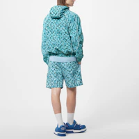 Details for 路易威登 FW23 藍色滿版印花連帽外套 男款 1ABJ4U