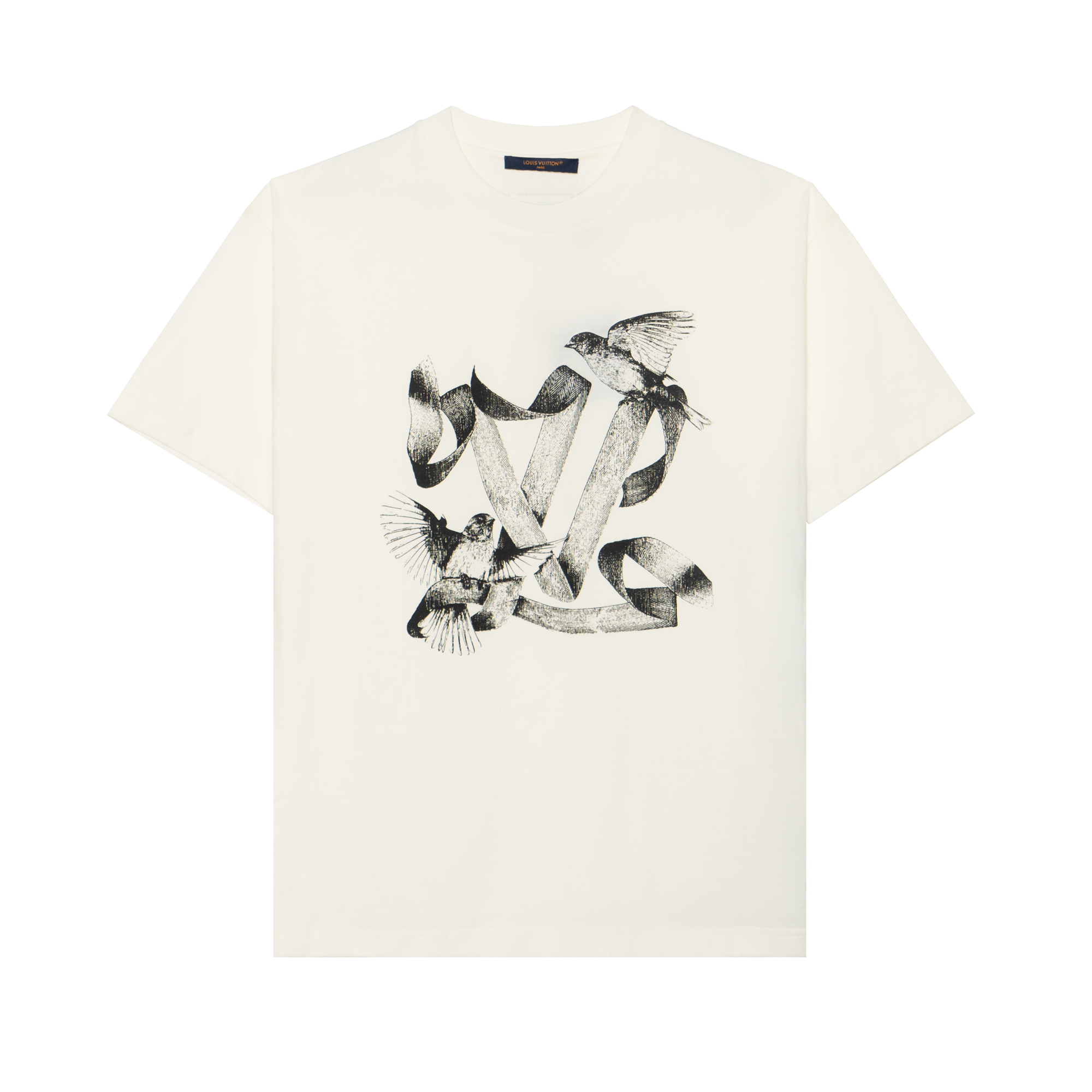 LOUIS VUITTON FW23 Logo Animal Print Crewneck T-Shirt White . 1ABXR6