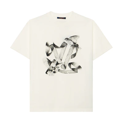 LOUIS VUITTON FW23 Logo Animal Print Crewneck T-Shirt White . 1ABXR6