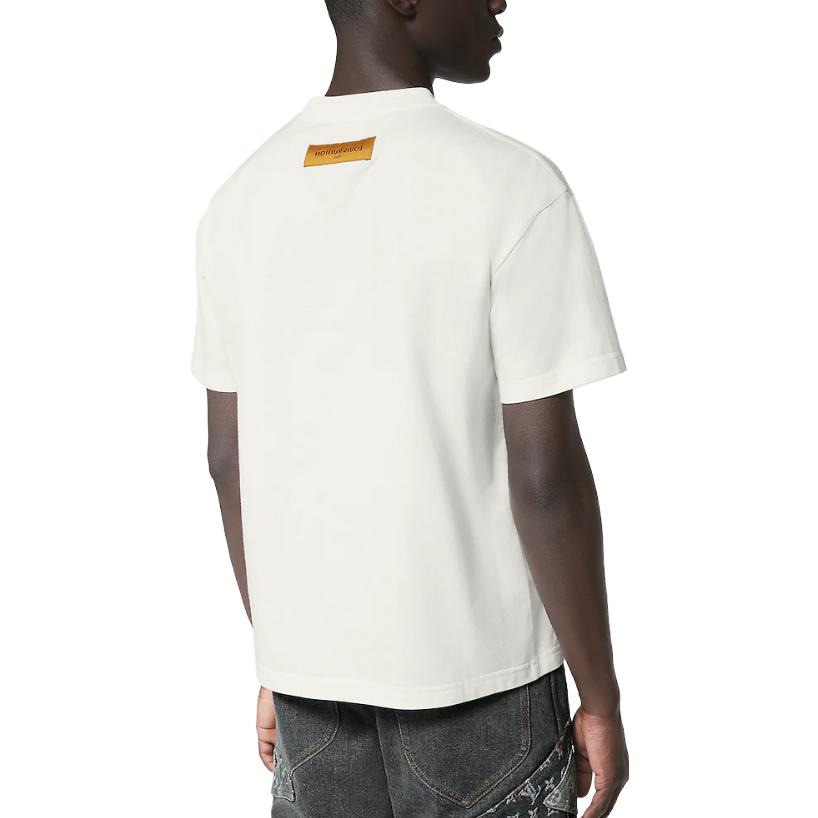 Purchase 路易威登 FW23 logo 动物印花白色圆领T恤 1ABXR6