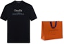 Cheap LOUIS VUITTON FW23 Kaos Crewneck Hitam Bordir Logo dan Manik-Manik 1ABYKQ