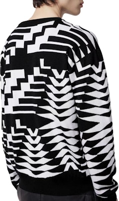 LOUIS VUITTON FW23 Logo Crewneck Oversized Knit Sweater Black 1AFAMV Purchase LOUIS VUITTON FW23 Logo Crewneck Oversized Knit Sweater Black 1AFAMV